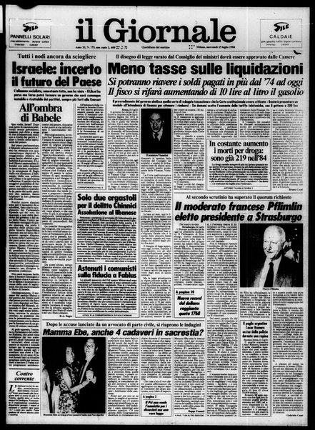 Il giornale : quotidiano del mattino